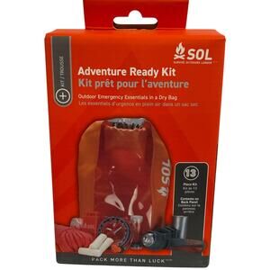 SOL Adventure Ready Survival Kit 13 Piece Dry Bag Emergency Camping Gear New BOX